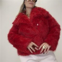 pelliccia foderata con bottoni luxe